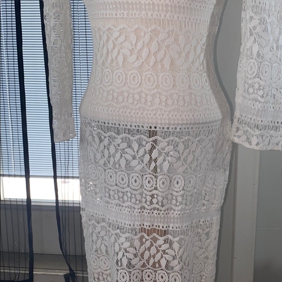 Xs Guess white Lace maxi dress - Picture 4 of 10